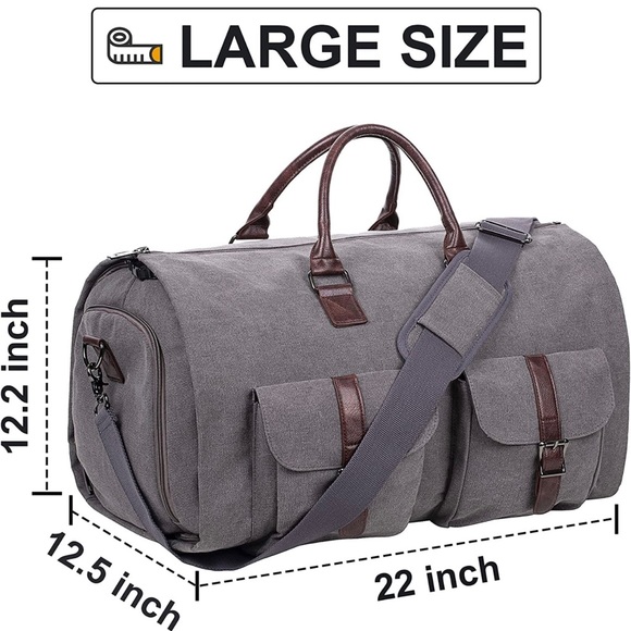 Convertible Travel Garment Bag,Carry on Garment Duffel Bag for Me… - Picture 2 of 7